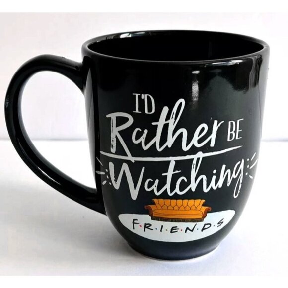 Friends TV Coffee Mug ZAK Cup Black Gift "I'd Rather Be Watching Friends" NEW ! - Picture 11 of 16